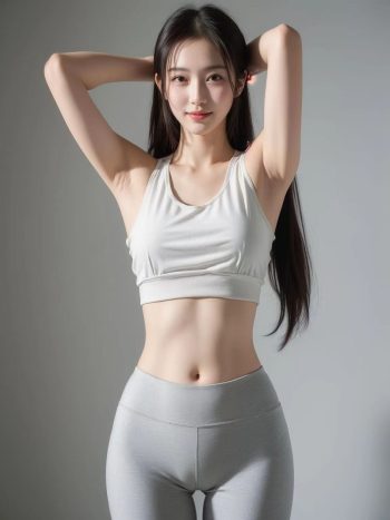 图片[3]-AI瑜伽裤清纯妹子系列图-嘿次元